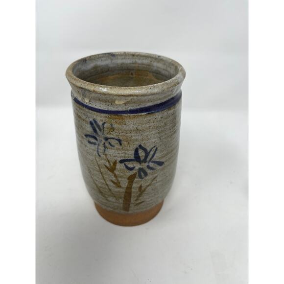 MARTZEN Art Pottery Flower Stoneware Minimalist Vase 5.5" Signed - Picture 4 of 9
